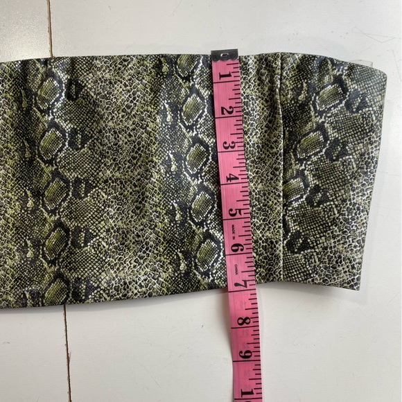 Mistress Rocks LosAngeles Green Snake Risk Jogger& Bandeau Top Matching Set S - Picture 8 of 16